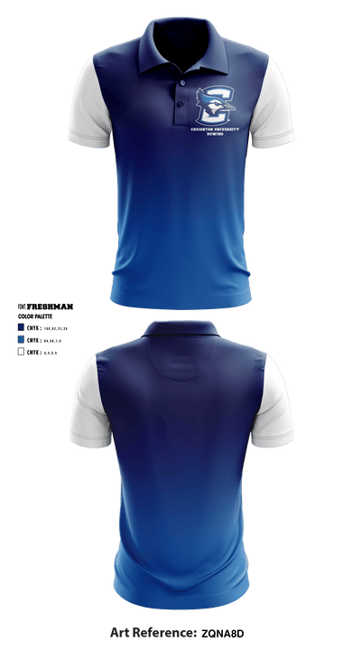 Creighton University Rowing 94459021 Short Sleeve Performance Polo - 1