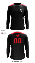 Grapevine Mustangs 91770240 Long Sleeve Rash Guard Shirt - 1