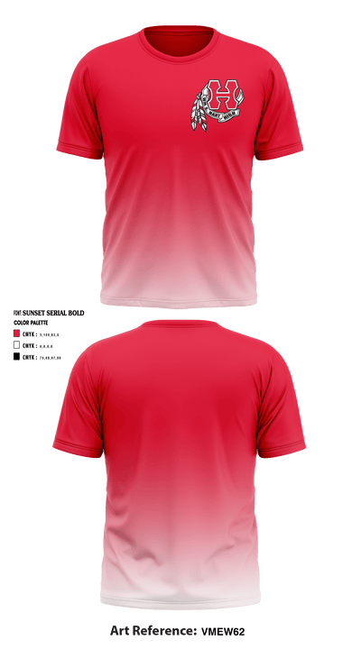 William S Hart High School Cross Country 37841328 Short Sleeve Performance Shirt - 1