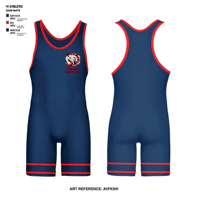 Cougars 78340882 Wrestling Singlet - 1