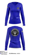 Crime Suppression Team 95365970 Women's Long Sleeve V-neck Shirt - 2