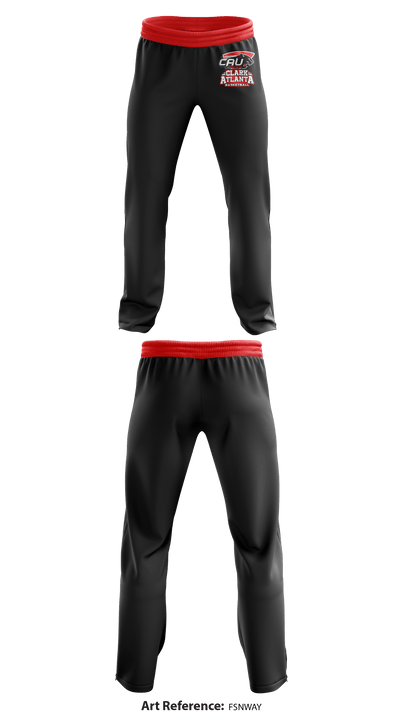 Clark Atlanta University Basketball 73272804 Sweatpants - 1