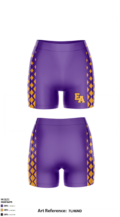 Eastern Arizona College Women's Volleyball 20174234 Compression Shorts - 1