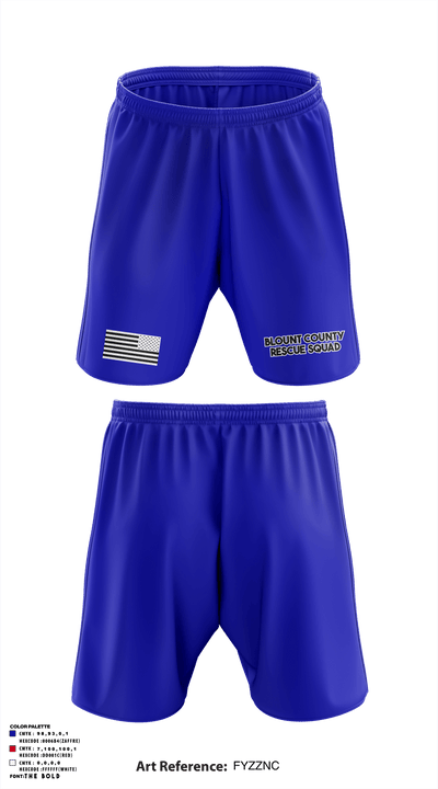 Blount County Rescue Squad 66497611 Athletic Shorts With Pockets - 1