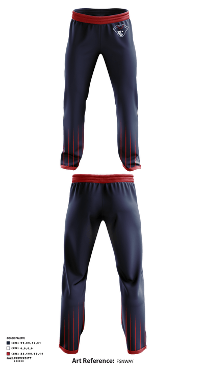 Baptist Bible College Golf 42443853 Sweatpants - 1