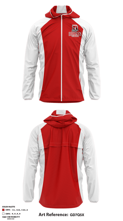 Durfee High School Cheer 55931671 Windbreaker - 1