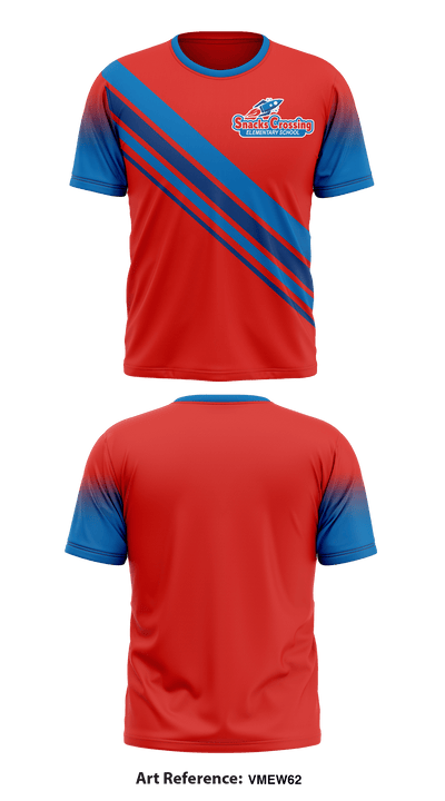 Snacks Crossing Elementary 20052377 Short Sleeve Performance Shirt - 1