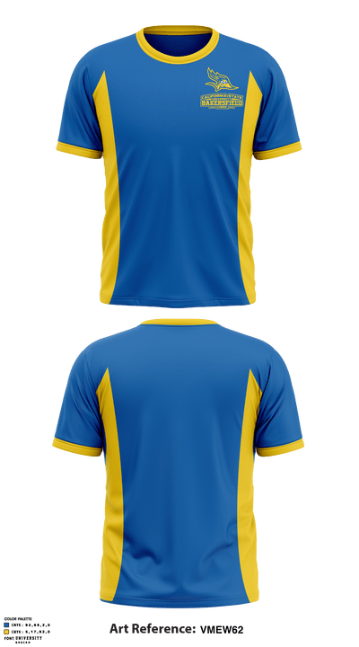 California State University Bakersfield Cheer 6368182 Short Sleeve Performance Shirt - 1