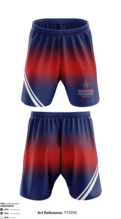 Cornerstone Christian School Golf 73481965 Athletic Shorts With Pockets - 1