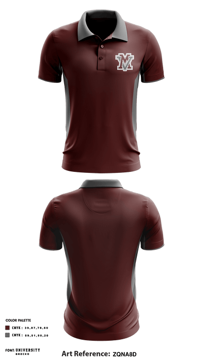 Mount Vernon Golf 75885253 Short Sleeve Performance Polo - 1