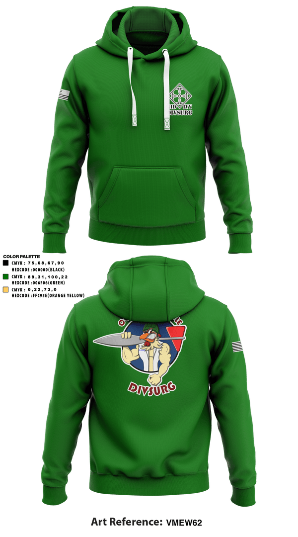 Hoodie, DIVSURG, 4ID, Army, Teamtime, Team time, sublimation, custom sports apparel, team uniforms, spirit wear, spiritwear, sports uniforms, custom shirts, team store, custom team store, fundraiser sports, apparel fundraiser