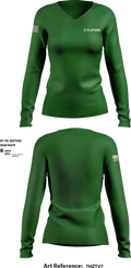 C Platoon 82384902 Women's Long Sleeve V-neck Shirt - 1