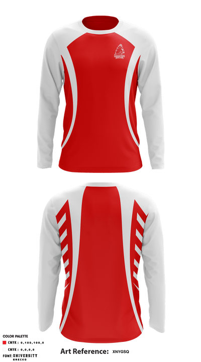 Germantown High School Soccer 20087610 Long Sleeve Performance Shirt - 1