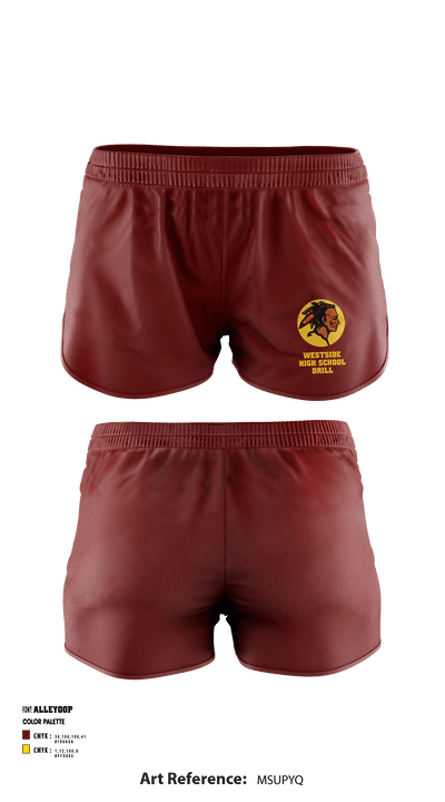 Westside High School Drill 21676715 Women's Shorts - 1