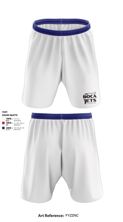 Boca Jets Lacrosse 69772403 Athletic Shorts With Pockets - 1