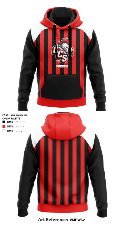 Cornerstone Christian School Soccer 35356214 Hoodie - 1