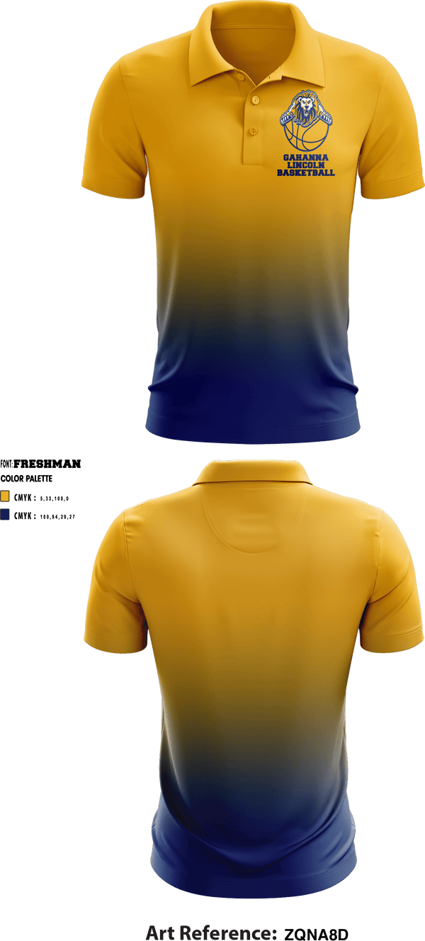 Short Sleeve Performance Polo, Gahanna Lincoln High School Basketball, Men's Basketball, Teamtime, Team time, sublimation, custom sports apparel, team uniforms, spirit wear, spiritwear, sports uniforms, custom shirts, team store, custom team store, fundraiser sports, apparel fundraiser