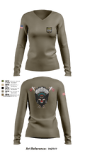 Apache 10748553 Women's Long Sleeve V-neck Shirt - 6
