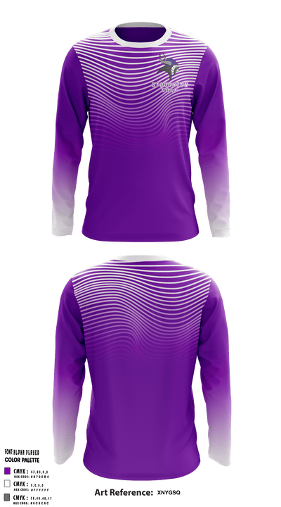 Stoughton High School Golf 35197976 Long Sleeve Performance Shirt - 1