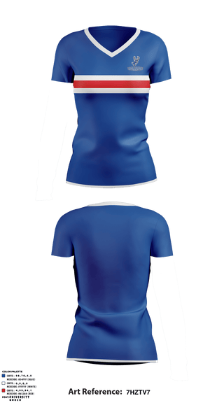 Women's Short Sleeve Vneck Shirt, Antelope Union HS Golf, Golf, Teamtime, Team time, sublimation, custom sports apparel, team uniforms, spirit wear, spiritwear, sports uniforms, custom shirts, team store, custom team store, fundraiser sports, apparel fundraiser