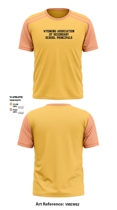 Wyoming Association of Secondary School Principals 79829296 Short Sleeve Performance Shirt - 1