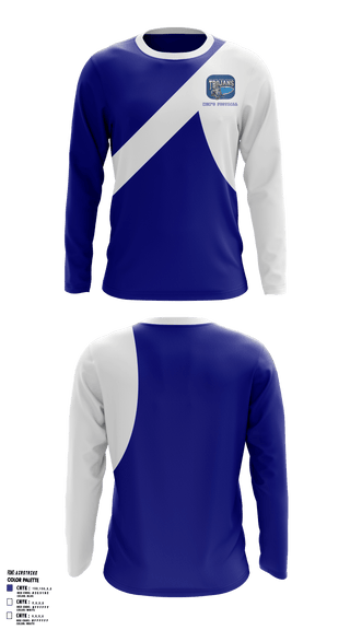 Long Sleeve Performance Shirt, Orland Trojans Football, Football, Teamtime, Team time, sublimation, custom sports apparel, team uniforms, spirit wear, spiritwear, sports uniforms, custom shirts, team store, custom team store, fundraiser sports, apparel fundraiser