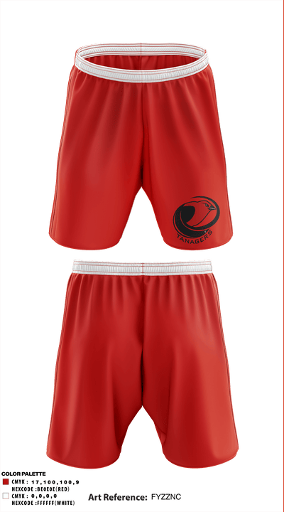 Vermillion High School Baseball 38437221 Athletic Shorts With Pockets - 1