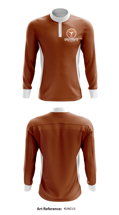 University of Texas Golf 51957377 Quarter Zip Jacket - 1