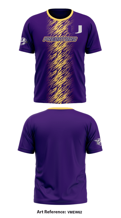 San Antonio Predators 16651278 Short Sleeve Performance Shirt - 6