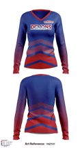 Buena Vista High School Volleyball 19385080 Women's Long Sleeve V-neck Shirt - 2