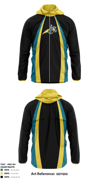 NE Thunder Football 21044517 Windbreaker - 2