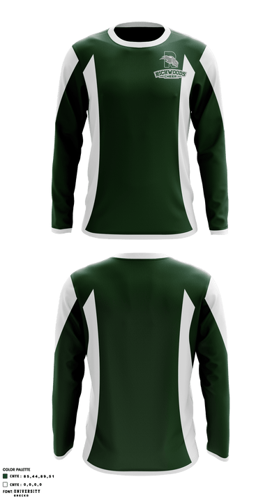 Richwoods High School Cheer 32205156 Long Sleeve Performance Shirt - 1