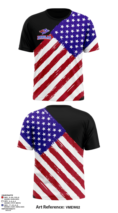 Douglas High School Track 70355725 Short Sleeve Performance Shirt - 4