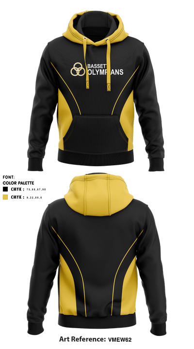Bassett High School Cheer 22060003 Hoodie - 1