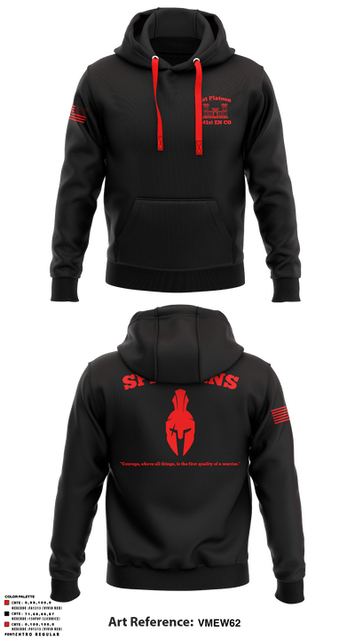 1st Platoon, 441st EN 71926407 Hoodie - 2