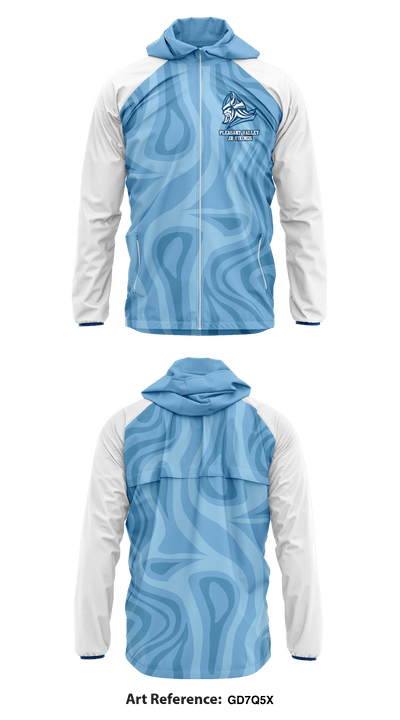 Pleasant Valley Jr Vikings 90852984 Windbreaker - 1