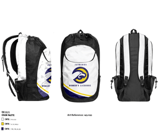 Gear Bag, Jayhawks lacrosse, Women's Lacrosse, Teamtime, Team time, sublimation, custom sports apparel, team uniforms, spirit wear, spiritwear, sports uniforms, custom shirts, team store, custom team store, fundraiser sports, apparel fundraiser