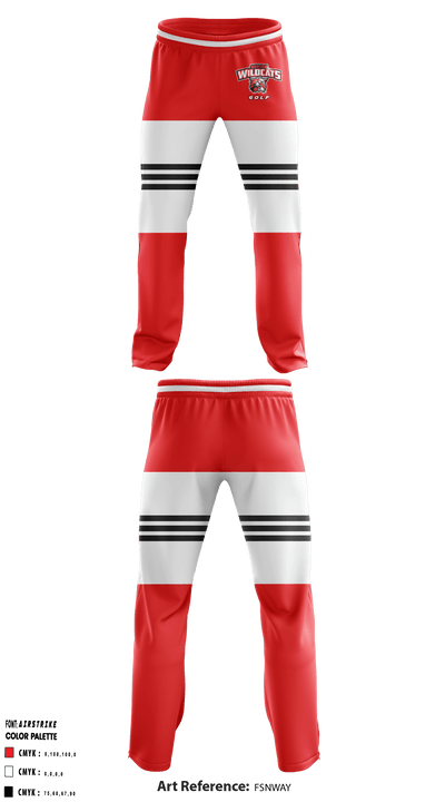 Kenton High School Golf 4420840 Sweatpants - 1