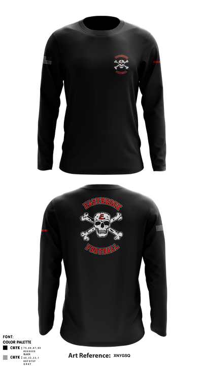 Eastbrook Football 7240333 Long Sleeve Performance Shirt - 3