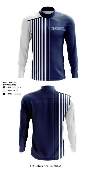James Rhodes High School Basketball 57891241 Quarter Zip Jacket - 2