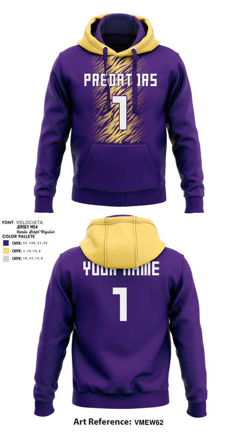 Hoodie, San Antonio Predators, Football, Teamtime, Team time, sublimation, custom sports apparel, team uniforms, spirit wear, spiritwear, sports uniforms, custom shirts, team store, custom team store, fundraiser sports, apparel fundraiser