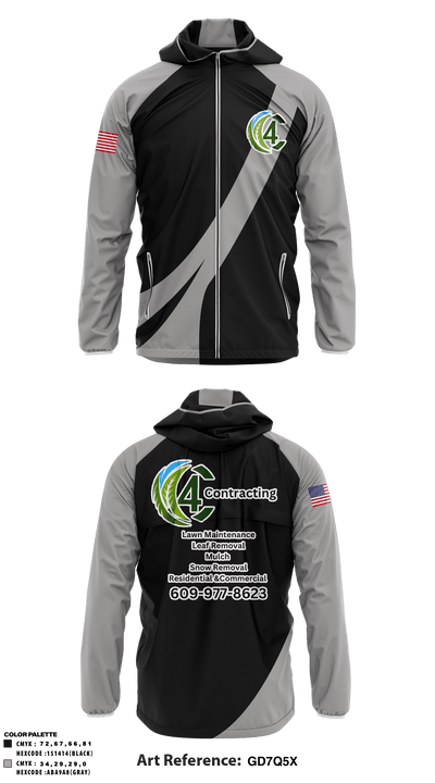 C4 Contracting 35158800 Windbreaker - 1