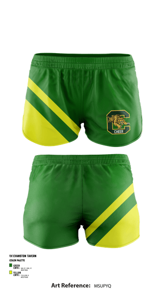 Women's Shorts, Conway High Cheer, Cheer, Teamtime, Team time, sublimation, custom sports apparel, team uniforms, spirit wear, spiritwear, sports uniforms, custom shirts, team store, custom team store, fundraiser sports, apparel fundraiser