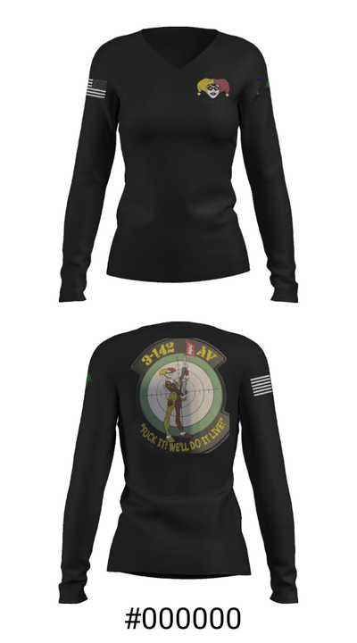 3-142 53517612 Women's Long Sleeve V-neck Shirt - 37
