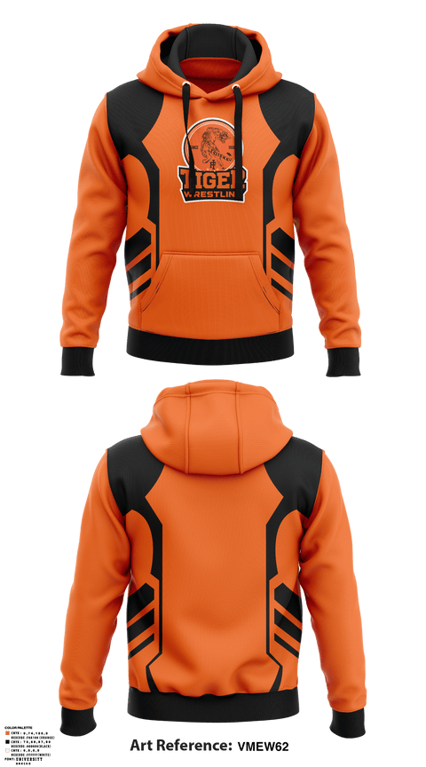 Hoodie, Tiger Wrestling, Wrestling, Teamtime, Team time, sublimation, custom sports apparel, team uniforms, spirit wear, spiritwear, sports uniforms, custom shirts, team store, custom team store, fundraiser sports, apparel fundraiser