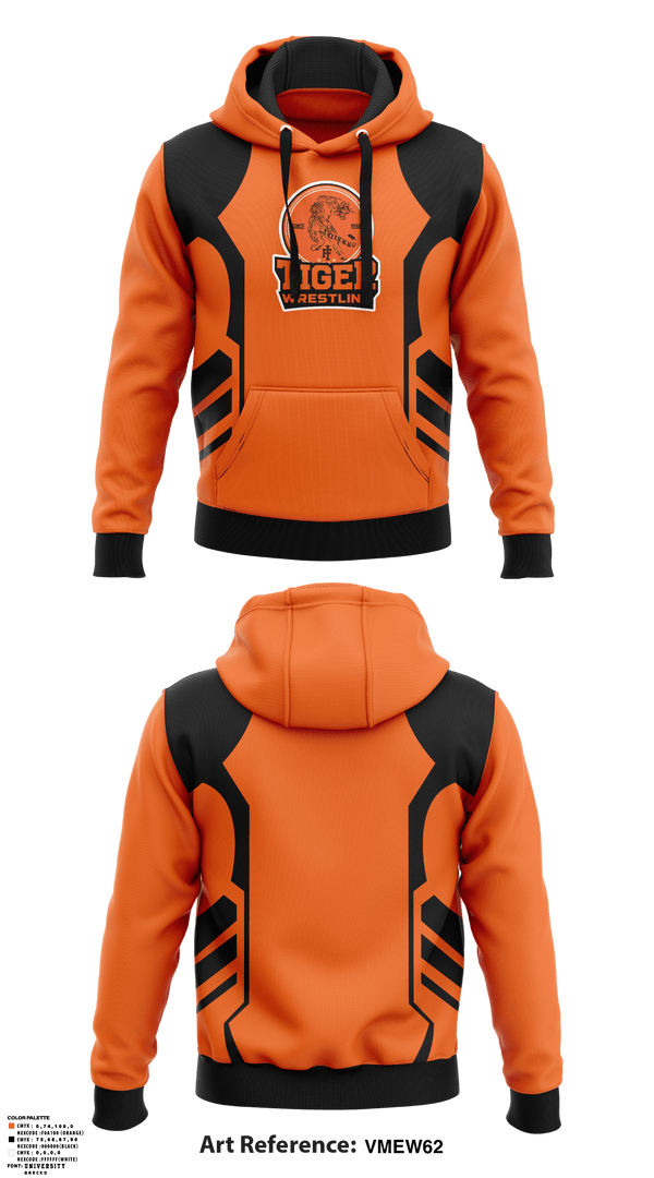 Hoodie, Tiger Wrestling, Wrestling, Teamtime, Team time, sublimation, custom sports apparel, team uniforms, spirit wear, spiritwear, sports uniforms, custom shirts, team store, custom team store, fundraiser sports, apparel fundraiser