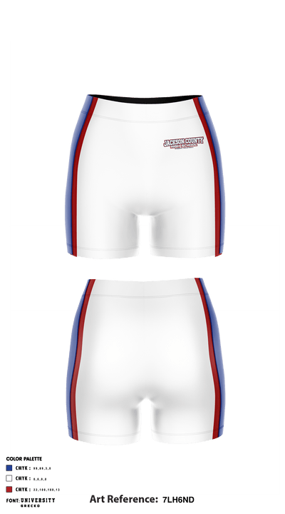 Jackson County High School Women's Volleyball 46143681 Compression Shorts - 4