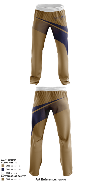 Leonardtown Wildcats Football and Cheer 66221479 Sweatpants - 1