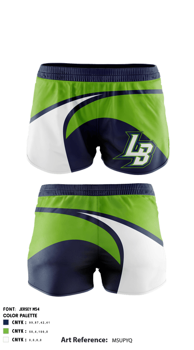 Lucy Garrett Beckham High School Swimming 28988885 Women's Shorts - 1