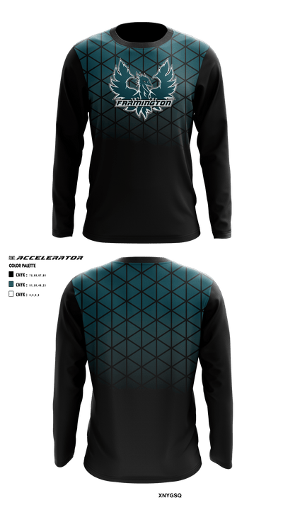 Farmington High School Basketball 1578767 Long Sleeve Shooting Shirt - 1